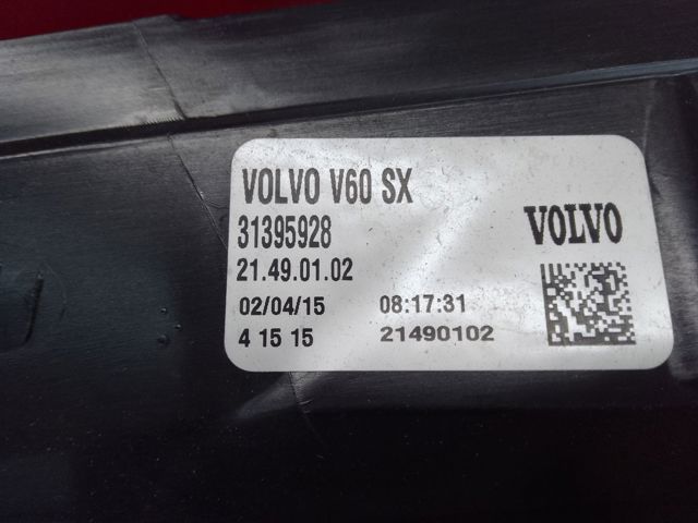 Ліхтар задній лівий 31395928 VOLVO