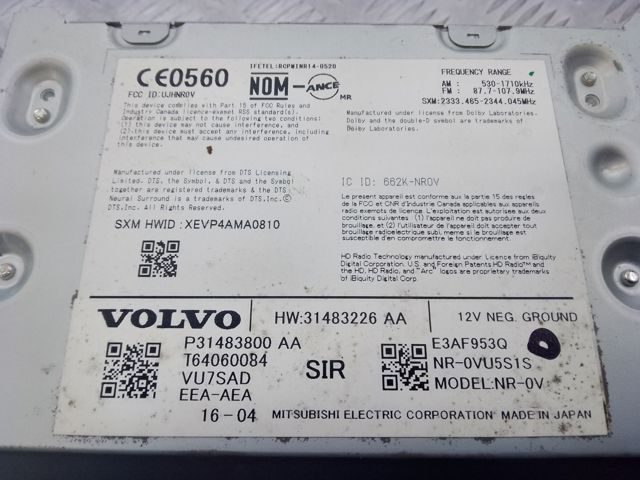 Блок керування мультимедійний 36011500 VOLVO
