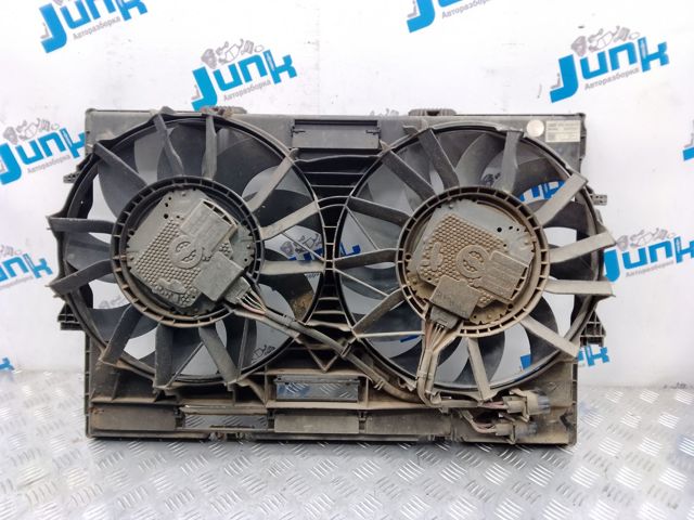 В комплекте с вентиляторами диффузор радиатора охлаждения в сборе для audi a8 (d4) 2009-2017 4H0121207C