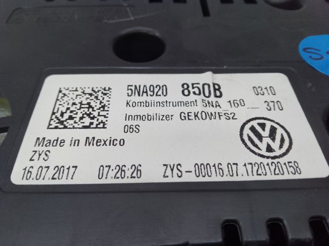 Щиток приладів додатковий 5NA920850B VAG