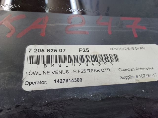 Задня кватирка ліва 7205625 BMW