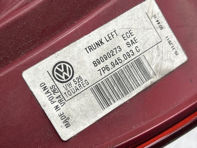 Задня ліва внутрішня фара 7P6945093C VAG