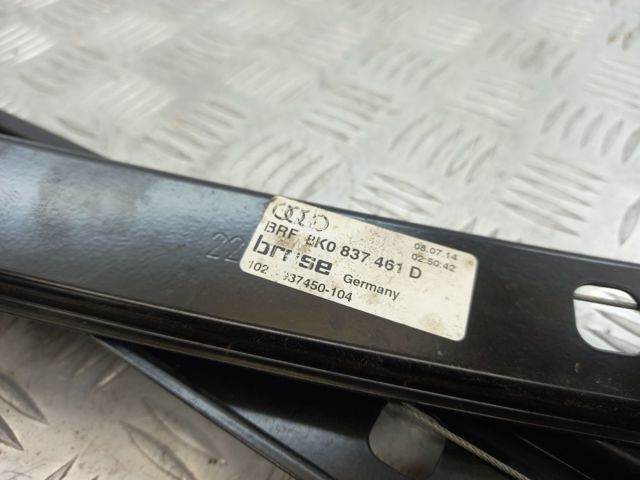 Механізм стеклопідйомника дверей передніх, лівих 8K0837461D VAG