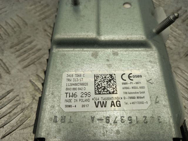 Подушка безпеки (AIRBAG) пасажирська, захисту колін 8W0880842D VAG