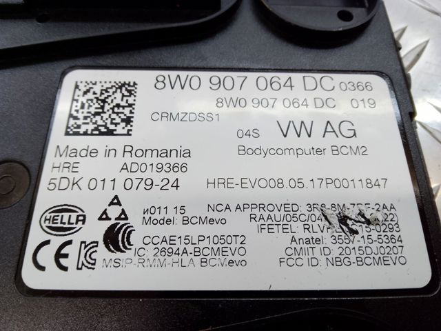 Блок комфорту 8W0907064DH VAG
