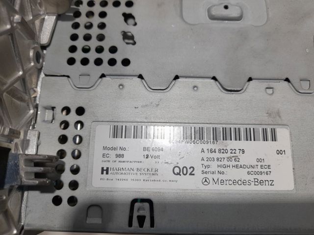 Магнітола A1648202279 MERCEDES