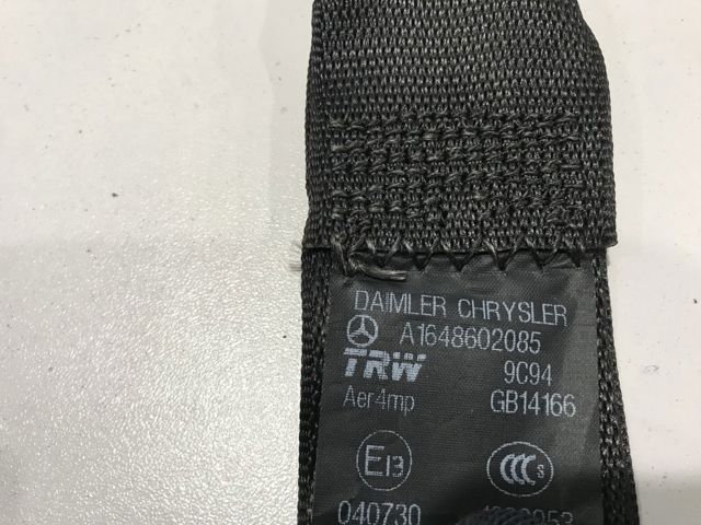 Пасок безпеки задній правий A1648602085 MERCEDES