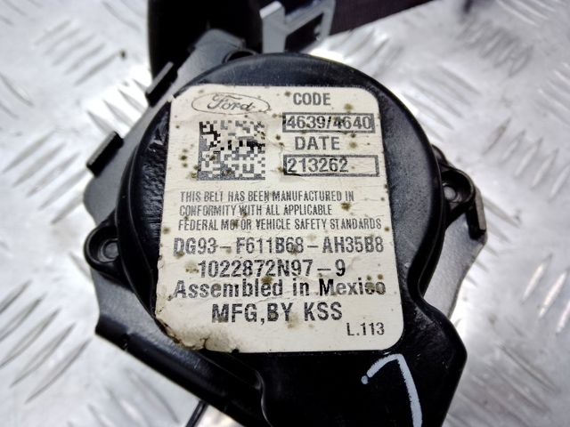 Пасок безпеки задній правий FG9Z54611B68AM FORD