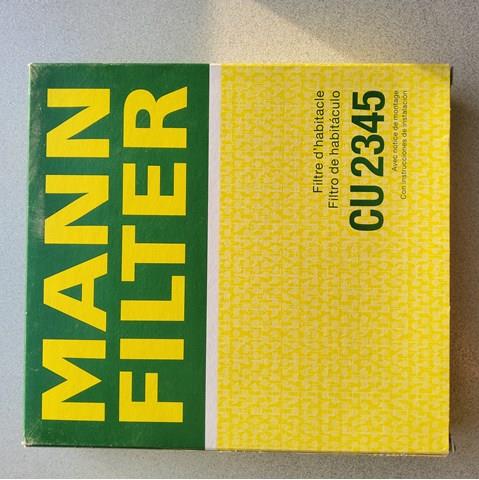 Фільтр пиловий CU2345 MANN