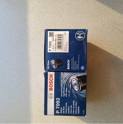 Фільтр масляний F026407092 BOSCH