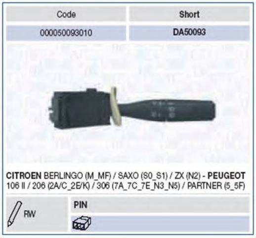 Перемикач підрульовий, правий 000050093010 MAGNETI MARELLI