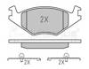 Колодки гальмівні дискові комплект 0252088715 MEYLE
