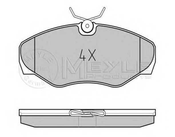 Передні гальмівні колодки 0252309918 MEYLE