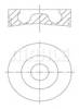 Поршень в комплекті на 1 циліндр, 2-й ремонт (+0,50) 0280202 MAHLE