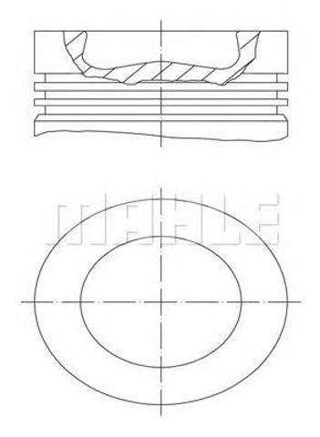 Поршень в зборі 028PI00116002 MAHLE