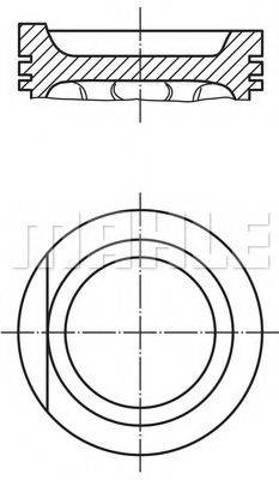 Поршня, 2-й ремонт (+0,50) 0299002 MAHLE