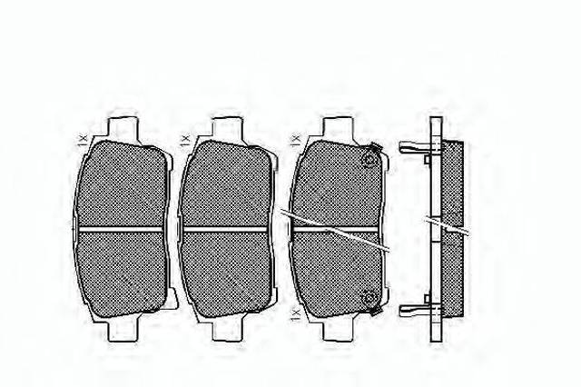Передні гальмівні колодки 0446512592 TOYOTA