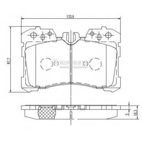 Передні гальмівні колодки 0446550260 TOYOTA