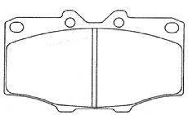 Колодки передні 04465YZZ59 TOYOTA