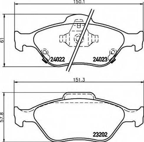 Колодки передні 04465YZZDS TOYOTA