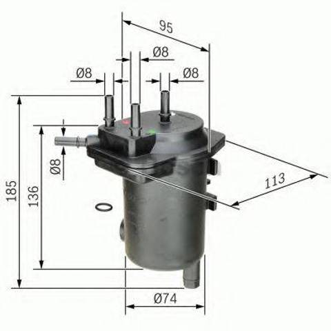 Фільтр паливний 0450907008 BOSCH