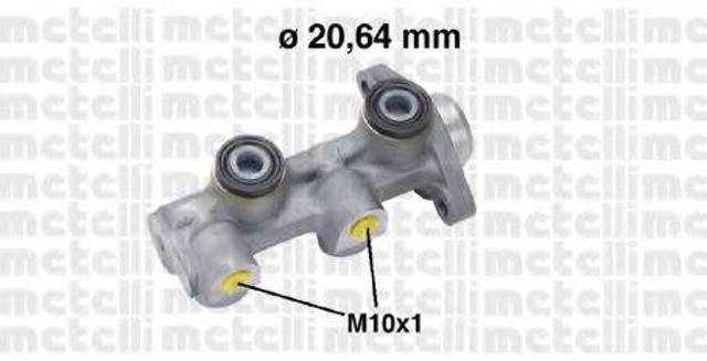 Циліндр гальмівний, головний 050760 METELLI