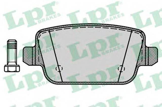 Колодки гальмівні задні, дискові 05P1272 LPR