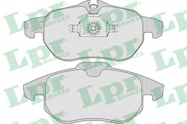 Колодки гальмівні передні, дискові 05P814 LPR
