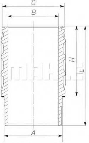 Гільза циліндра 061LW00101001 MAHLE