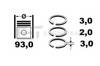 Кільця поршневі на 1 циліндр, STD. 0824520000 GOETZE