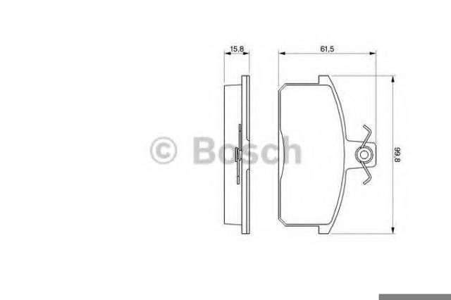 Дискові гальма 0986424274 BOSCH