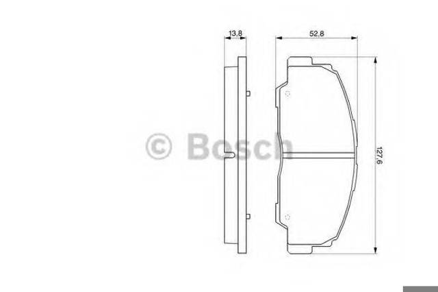 Тормозні колодки 0986424297 BOSCH