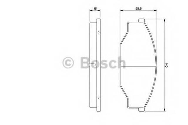 Дискові гальма 0986424382 BOSCH