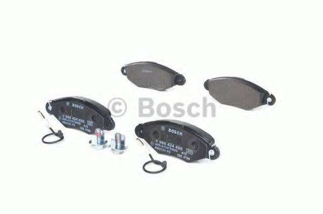 Колодки гальмівні передні, дискові 0986424455 BOSCH
