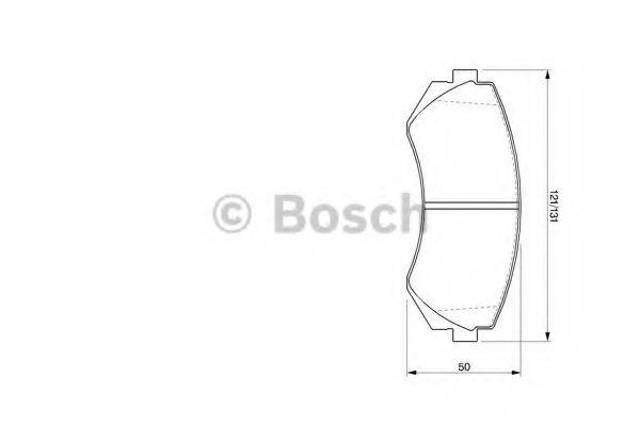 Колодки гальмівні дискові комплект 0986424489 BOSCH