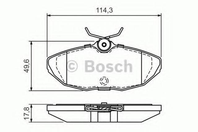 Колодки гальмові задні, дискові 0986424702 BOSCH