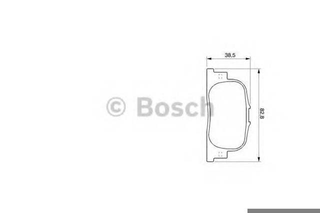 Колодки гальмові задні, дискові 0986424730 BOSCH