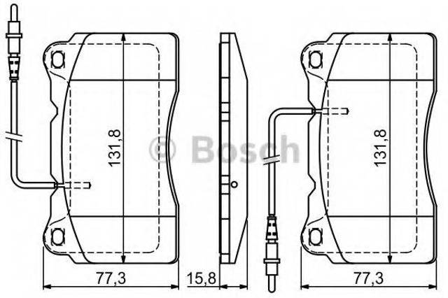 Дискові гальма 0986424738 BOSCH