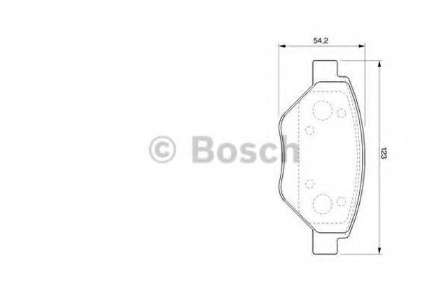 Колодки гальмівні дискові комплект 0986424774 BOSCH