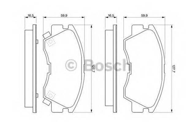 Колодки передні 0986460978 BOSCH