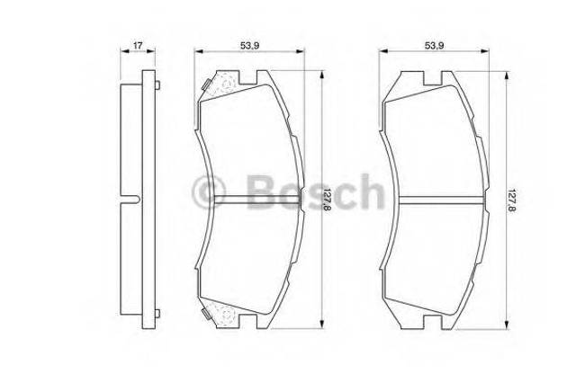 Гальмівні колодки 0986460984 BOSCH
