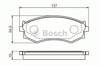 Колодки гальмівні передні, дискові 0986461139 BOSCH