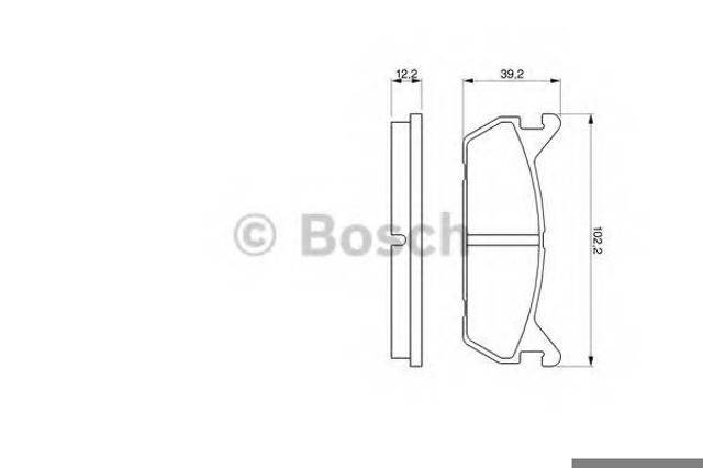 Колодки гальмівні задні, дискові 0986461146 BOSCH