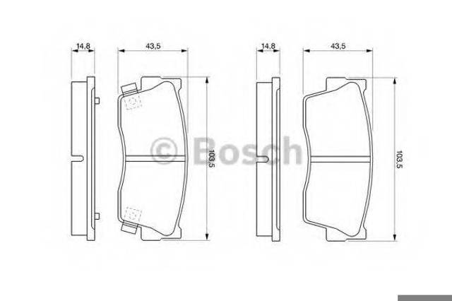 Дискові гальма 0986461750 BOSCH