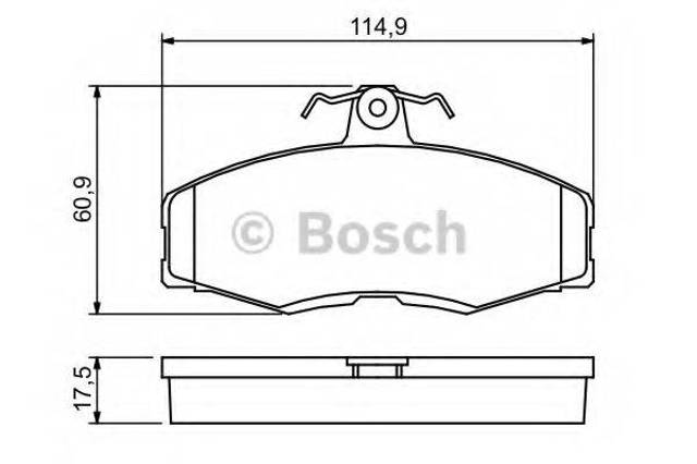 Тормозні колодки 0986468613 BOSCH