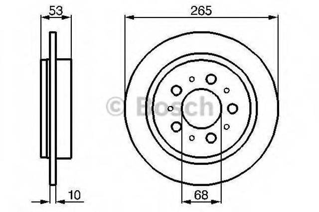 Дискові гальма 0986478042 BOSCH