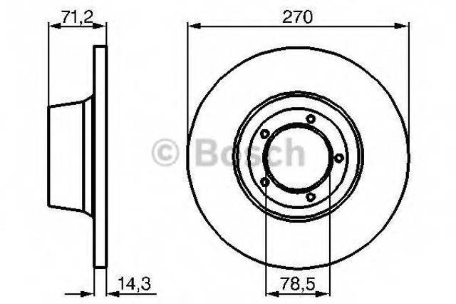Ротор гальмівний 0986478190 BOSCH