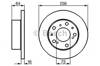 Гальмо дискове переднє 0986478200 BOSCH