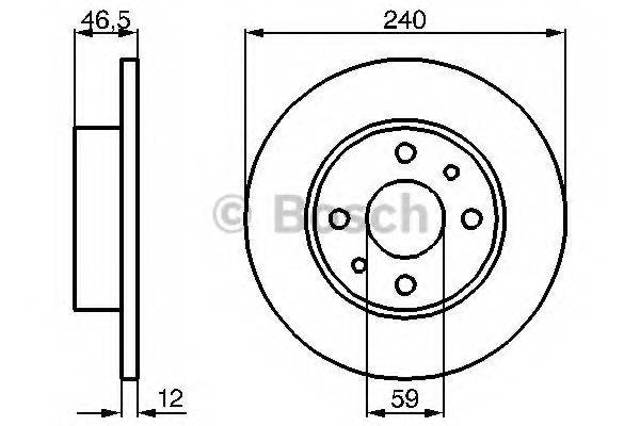 Ротор гальмівний 0986478353 BOSCH