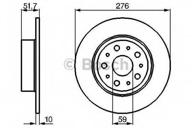 Задні дискові гальма 0986478463 BOSCH